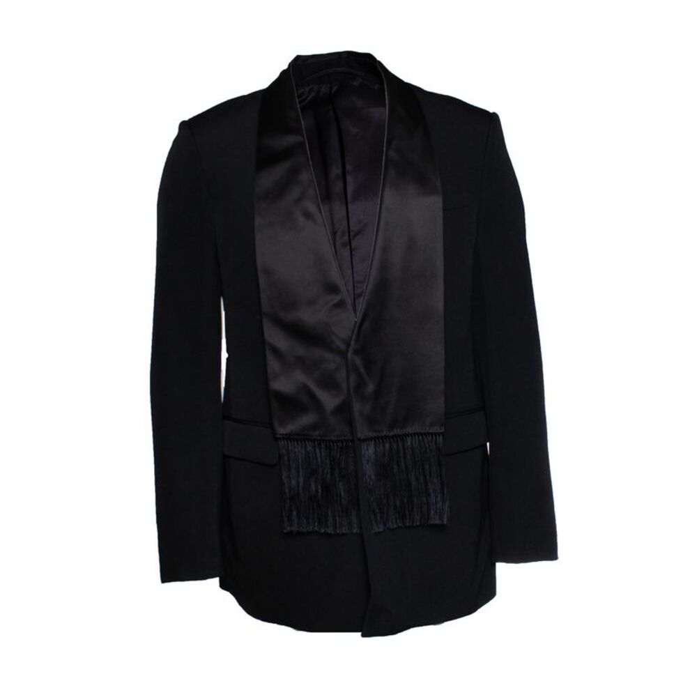 Givenchy, Scarf lapel blazer in black